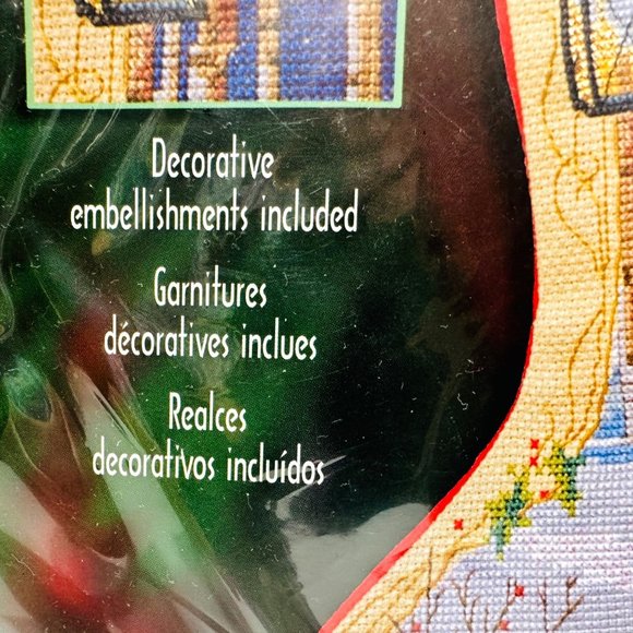 Rare Bucilla Father Christmas Stocking Kit - New/Sealed (2001) - Picture 5 of 9